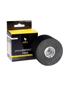 Taśma do kinesiotapingu Nylonowa yellowENERGETIC TAPE, 5 cm x 5 m - Czarna