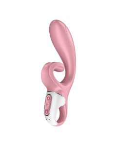 Satisfyer - wibrator typu króliczek - Hug Me - różowy
