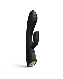 Dorcel Flexi Rabbit Black Podgrzewany wibrator elastyczny