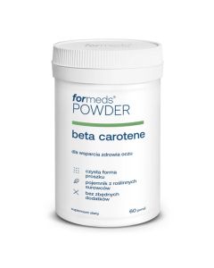 POWDER beta carotene to suplement diety dostarczający 4,8 mg naturalnego