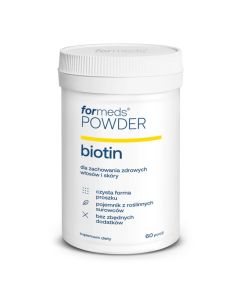 Formeds POWDER biotin - 60 porcji czystej d-biotyny dla zdrowia włosów i skóry