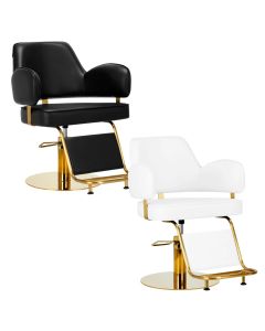 Fotel fryzjerski Gabbiano Linz NQ - złota podstawa