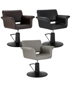 Fotel fryzjerski Gabbiano Lucca - czarna podstawa