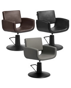 Fotel fryzjerski Gabbiano Mataro - czarna podstawa