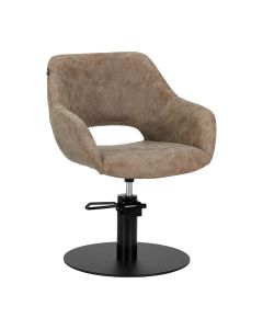 Fotel fryzjerski Gabbiano Morena Modern - Brązowy