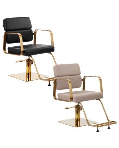 Fotel fryzjerski Gabbiano Porto - złota podstawa