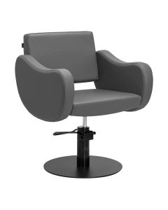 Fotel fryzjerski Gabbiano Sewilla - czarna podstawa - Szary