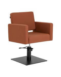 Fotel fryzjerski Gabbiano Vitoria - regulacja wysokości - Brązowy