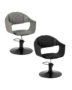 Fotel fryzjerski Hair System Halo - czarna podstawa