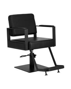 Fotel fryzjerski hydrauliczny Gabbiano Modena - Czarny