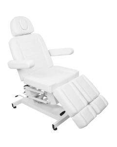 Fotel kosmetyczny elektr. Azzurro 706 pedi 1 siln. biały