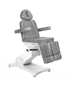 Azzurro Fotel kosmetyczny elektr. Azzurro 869AS pedi obrotowy 5 siln. szary