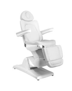 Fotel kosmetyczny elektr. Azzurro 870 3 siln. biały