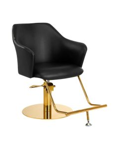 Gabbiano fotel fryzjerski Marbella złoto czarny