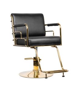 Gabbiano fotel fryzjerski Prato złoto - czarny