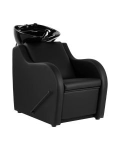 Gabbiano Myjnia fryzjerska Carmen z regulowanym podnóżkiem czarna