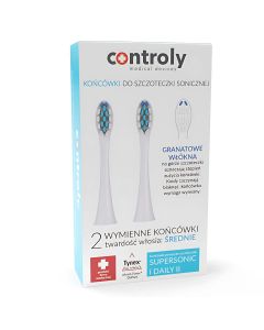 Hydrex Końcówka do szczoteczki Controly Supersonic i Daily II Biała - średnia