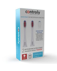 Hydrex Końcówka do szczoteczki Controly Supersonic i Daily II Biała - twarda