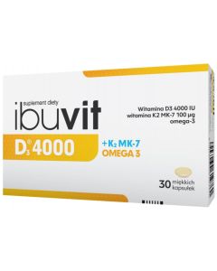 Ibuvit D3 4000 + K2 MK-7 Omega 3 - 30 kapsułek