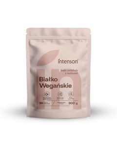 Intenson Białko Wegańskie o smaku białej czekolady i malin 900g