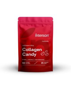 Intenson Collagen Candy Truskawka, 60 tabletek