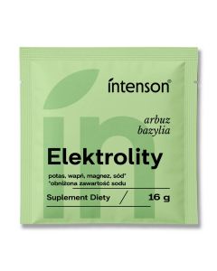 Intenson Elektrolity o smaku arbuz bazylia 16g z obniżoną zawartością sodu
