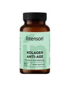 Intenson Kolagen ANTI-AGE + Hialuron + Witamina C 500 mg - 90 tabletek