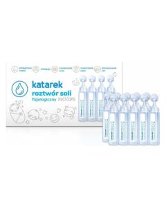 Katarek - fizjologiczny Ampułki roztwór soli NaCl 0,9% - 10 ampułek