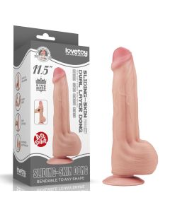 Dildo XXL realistyczny penis z przyssawką King Sized Sliding Skin Dual 11,5"