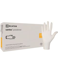 Mercator Santex rękawice lateksowe pudrowe XS