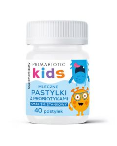 Primabiotic Mleczne pastylki z probiotykiem 40szt - Śmietankowe