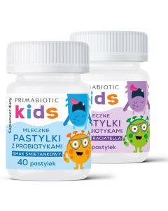 Mleczne pastylki z probiotykiem 40 sztuk – wsparcie mikroflory jelitowej