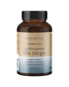 Multiwitamina Dla Niego Primabiotic - 60 kapsułek | Wsparcie męskiego organizmu