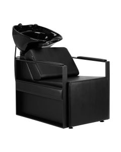 Myjnia fryzjerska Gabbiano Modena z misą ceramiczną - Czarna