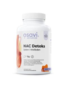 NAC Detoks, Selen i Molibden OSAVI - 120 kapsułek wegańskich