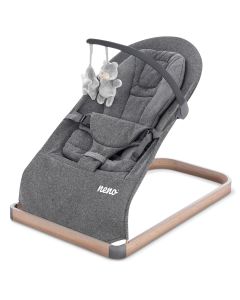 Leżaczek dla niemowląt (do 9kg) NENO CHIARO  - Graphite