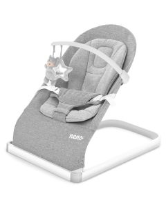 Leżaczek dla niemowląt (do 9kg) NENO CHIARO  - Grey