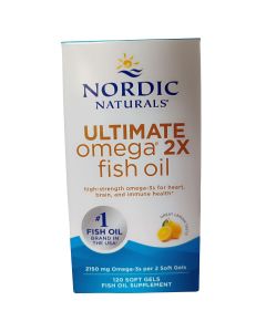 Nordic Naturals Suplement kwasy Omega 2x - cytrynowy - 120 kapsułek 2150mg