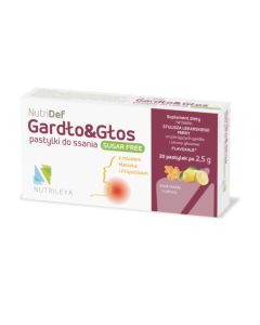 Nutrileya NutriDef Gardło i głos smak miodowo-cytrynowy