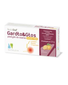 Nutrileya NutriDef Gardło i głos smak pomarańczowy