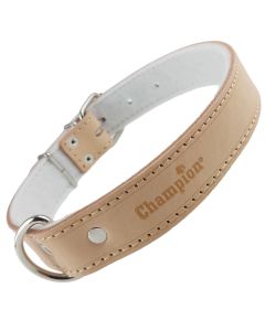 OBROŻA SKÓRZANA NA FILCU NATURALNA