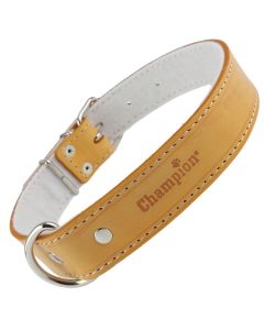 OBROŻA SKÓRZANA NA FILCU ORANŻ