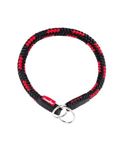 Obroża zaciskowa dla psa - Obroża zaciskowa linka 1.4 CZERWONO - CZARNY