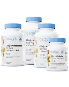 Olej z wiesiołka 1800 mg z witaminą A i E