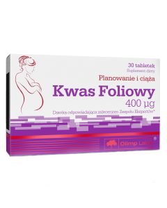 Olimp Kwas Foliowy 400 µg - Planowanie i ciąża - 30 tabl.