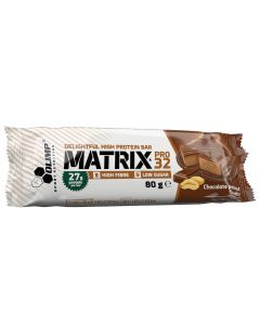Baton wysokobiałkowy Olimp Matrix Pro 32 z błonnikiem - 80g - Czekoladowo - orzechowy