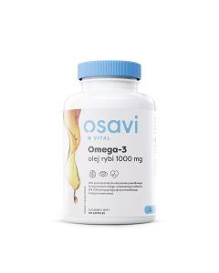 Osavi Omega-3 Olej Rybi 1000mg - neutralny smak - 120 kapsułek