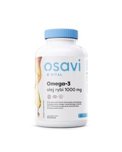 Osavi Omega-3 Olej Rybi 1000mg - neutralny smak - 180 kapsułek