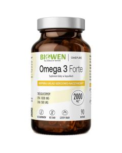 Biowen - Omega 3 Forte 1000 mg EPA, 500 mg DHA - 90 kapsułek