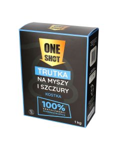 One Shot Trutka Na Myszy i Szczury - Kostka Bromadiolon - Zielona - 1 kg